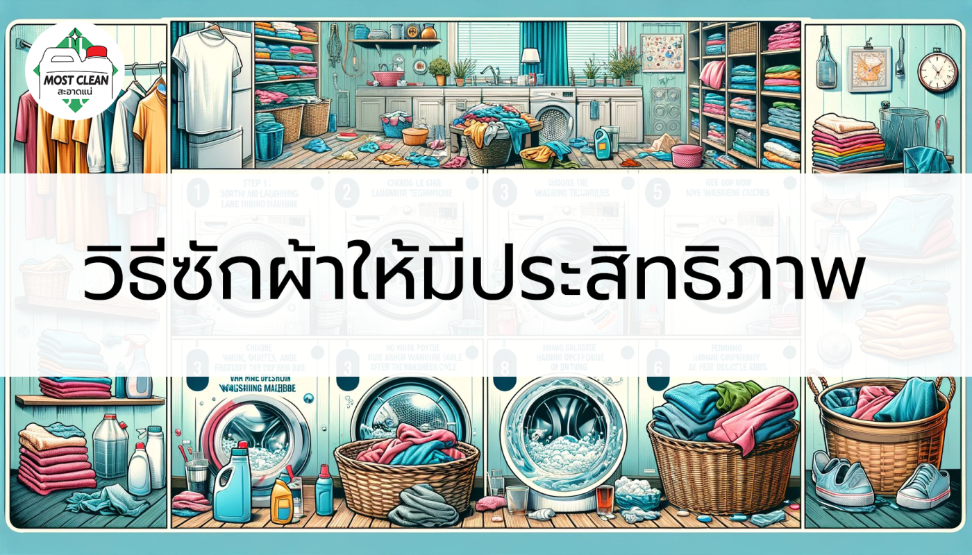 วิธีซักผ้าให้มีประสิทธิภาพ